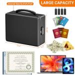 Fireproof Lockbox for Documents and Valuables
