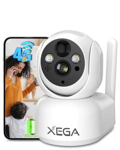 Xega 4G Wireless Indoor 2K Security Camera