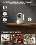 Xega 4G Wireless Indoor 2K Security Camera