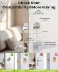 MENDOCK UF01 GreenShield Touch-Control Keyless Entry Door Lock with Smartphone Control, Fits Standard Door Thickness (1-3/8′′ and 2-1/5′′), Weatherproof, Guest Activity, App Controll (Venetian Bronze)