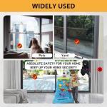 2 Pack Sliding Door Security Bar, 16"-51" Adjustable Sliding Glass Door Security Bar, Suitable for Patio Door and Sliding Window, White
