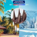 EWENYS Bird Spikes for Fence Tops, Plastic Fence Toppers and Roof Tall Spikes 1.46'' to Keep Pigeon Seagull or Animals Stop, Fox Squirrel Deterrent Fence Anti Climb for Garden Wall(Grey, 21.6ft)