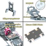 RampCrab Carbon Fiber Chassis Kit for SCX24, 7° Angled Skid, LCG Chassis Kit for Axial SCX24 C10, JLU, Bronco, Deadbolt
