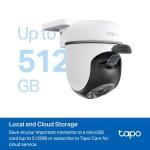 Tapo 1080p HD Pan/Tilt Outdoor Security Camera