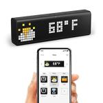 Smart Home Wi-Fi Clock by LaMetric, Black