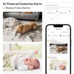 360° Indoor Security Camera with Night Vision and Audio