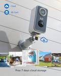 Wireless 2K Outdoor Security Camera with Siren