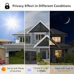 Lmlpt One Way Window Privacy Film with Free Tools Sun Blocking Window Tint for Home See Out Not in Daytime Privacy Film Room Darkening Anti UV Window Security Clings, Black, 15.75 Inch x 78.74 Inch