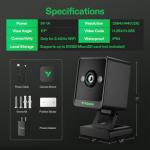 VIVOSUN GrowCam C4, 2K QHD WiFi Smart Camera for Grow Tent & VGrow Smart Grow Box, Timelapse, Night Vision, SD Card Storage, 2-Way Audio, App Control