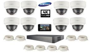 Samsung Hanwha 8CH 4K HD Security Camera Kit