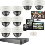 Samsung Hanwha 8CH 4K HD Security Camera Kit