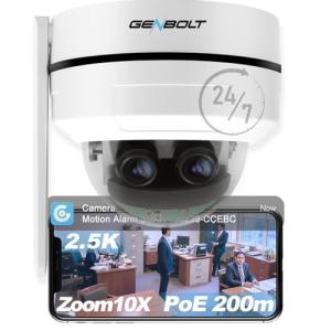 4MP Dual Lens WiFi PTZ Security Camera