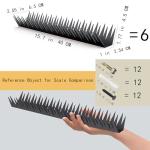 Anti Climb Fence Spikes Stainless Steel,Intruder Deterrent Wall Spikes, Animal and Bird Repellent Security Spikes for Outdoor Walls, Garden Fences, Roofs, Durable Home Security 6PCS（94.4 in ）