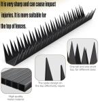 Anti Climb Fence Spikes Stainless Steel,Intruder Deterrent Wall Spikes, Animal and Bird Repellent Security Spikes for Outdoor Walls, Garden Fences, Roofs, Durable Home Security 6PCS（94.4 in ）