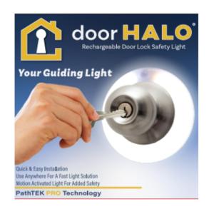 Door Halo: LED Door Keyhole Light