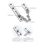 GIONAR Door Chain Lock, Heavy Duty Stainless Steel Anti-Theft Latch, Front Door Security Chain Lock for Home and Office, Door Chains for Front Door with 4 Screws(Silver)