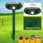 Joomouney Cat Repellent Garden, Ultrasonic Cat Deterrent Garden Solar Ultrasonic Animal Scarer Fox Deterrent with PIR Sensor, IPX4 Waterproof Outdoor Ultrasonic Animal Repellent for Cat,Dog,Fox,Bird