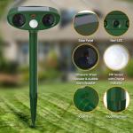 Joomouney Cat Repellent Garden, Ultrasonic Cat Deterrent Garden Solar Ultrasonic Animal Scarer Fox Deterrent with PIR Sensor, IPX4 Waterproof Outdoor Ultrasonic Animal Repellent for Cat,Dog,Fox,Bird