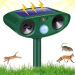Joomouney Cat Repellent Garden, Ultrasonic Cat Deterrent Garden Solar Ultrasonic Animal Scarer Fox Deterrent with PIR Sensor, IPX4 Waterproof Outdoor Ultrasonic Animal Repellent for Cat,Dog,Fox,Bird