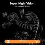 MAXDONE Wildlife Camera WiFi Bluetooth, 48MP 30FPS Solar Trail Camera with Night Vision Motion Activated, 0.1s Trigger Speed, IP66 Waterproof, Built-in 5200mAh Rechargeable Battery for Garden Monitor