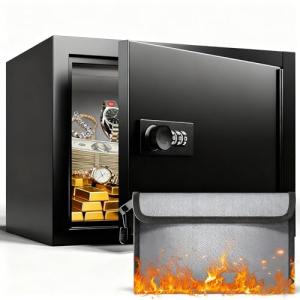 Fireproof Lock Box with Combination Security Lock