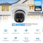 5MP Outdoor PoE IP Dome Security Camera