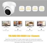 4MP Outdoor Dome Security Camera with Night Vision