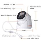 TIGERSECU 5MP Dome Security Camera - Weatherproof 4-in-1