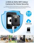 WeChip 3MP 2K Window Security Camera with Audio