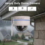 xmartO 2-Pack 2K HD AI Tracking Security Cameras