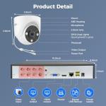 Hiseeu 5MP Wired Security Camera with Night Vision