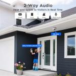 xmartO 2-Pack 2K HD AI Tracking Security Cameras