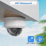 4K 8MP Outdoor PoE Vandal Dome Camera
