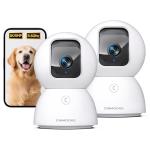 CINMOORE 2-Pack Indoor Pet Security Cameras