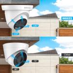 OOSSXX 5MP Weatherproof Indoor/Outdoor Security Camera