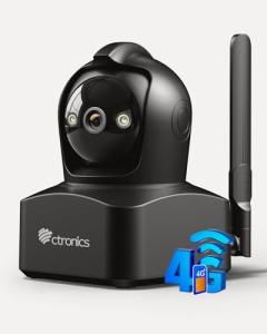 Ctronics 4MP 4G LTE Indoor Security Camera