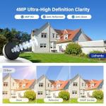 Lizhonto 4MP Window Camera with Night Vision