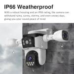 Triple Lens 360° WiFi PTZ Security Camera