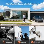 Lizhonto 4MP Window Camera with Night Vision