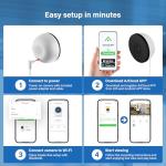 Lizhonto 4MP Window Camera with Night Vision