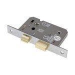 Polished Chrome Bathroom Mortice Lock - 65mm