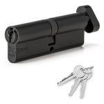 XFORT Matt Black Euro Cylinder Lock with Keys