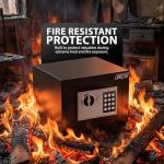 ZENO Small Digital Safe with Keypad & Backup Keys