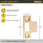 Brass Tubular Mortice Latch 2.5" - Sterling TML125