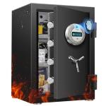 Large Fireproof Safe with Biometric Access