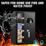 Large Fireproof Waterproof Safe with Digital Keypad