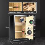 Large Fireproof Wifi Smart Safe with Drawer