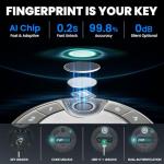 Large Fireproof Safe with Biometric Access