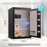 Large Fireproof Waterproof Safe with Digital Keypad