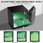 Fireproof Safe with Digital Keypad and Alarm